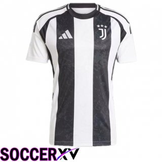 Juventus Home Soccer Jersey Black White 2024/2025