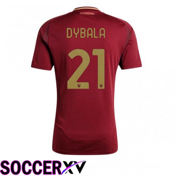 AS Rome (DYBALA 21) Home Soccer Jersey Red 2024/2025