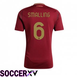 AS Rome (SMALLING 6) Home Soccer Jersey Red 2024/2025