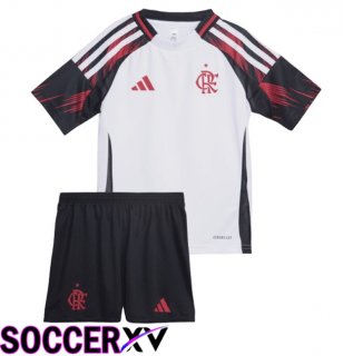 Flamengo Kids Away Soccer Jersey White 2025/2026