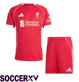 FC Liverpool Kids Home Soccer Jersey Red 2025/2026