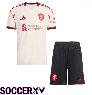 FC Liverpool Kids Away Soccer Jersey Yellow 2025/2026