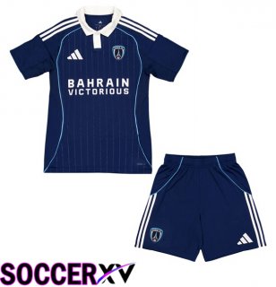 Paris FC Kids Home Soccer Jersey Blue 2025/2026