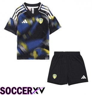 Leeds United Kids Third Soccer Jersey Black 2025/2026