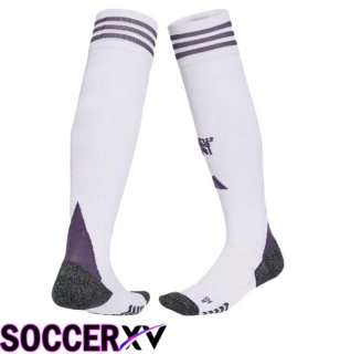 Manchester United Away Soccer Socks White 2025/2026