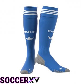 Real Madrid Third Soccer Socks Blue 2025/2026
