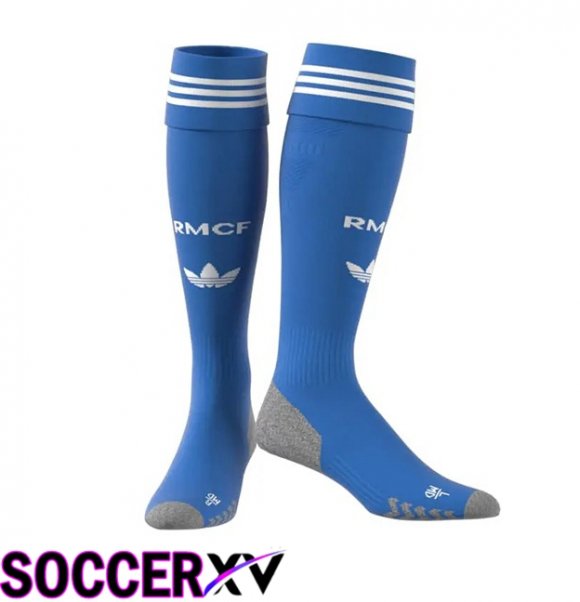 Real Madrid Third Soccer Socks Blue 2025/2026