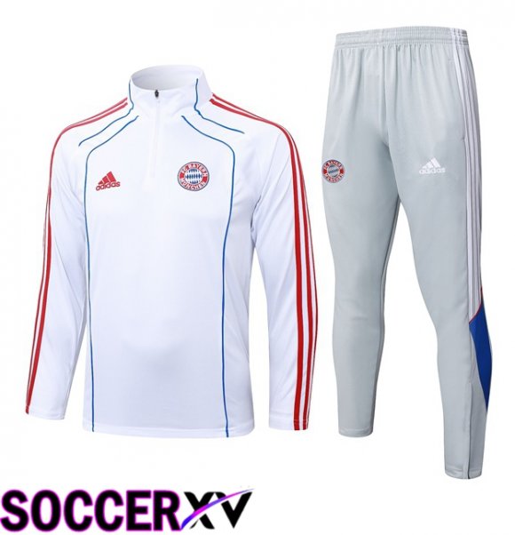 Bayern Munich kit Training Tracksuit White 2025/2026