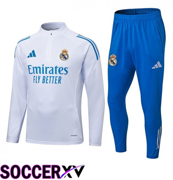 Real Madrid kit Training Tracksuit White 2025/2026