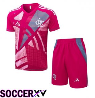 Flamengo kit Training T Shirt + Shorts Red 2025/2026