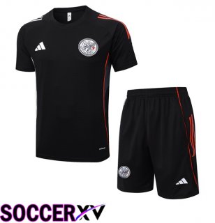 AFC Ajax kit Training T Shirt + Shorts Black 2025/2026