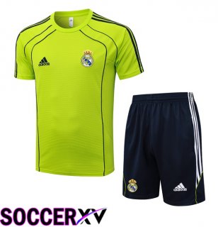 Real Madrid kit Training T Shirt + Shorts Green 2025/2026