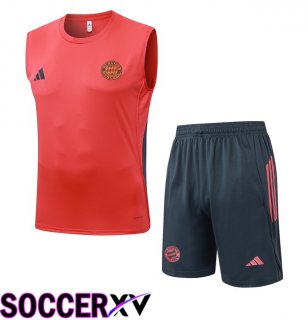 Bayern Munich Soccer Vest + Shorts Orange 2025/2026