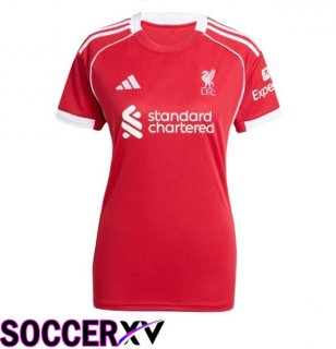 FC Liverpool Women Home Soccer Jersey Red 2025/2026