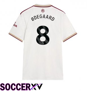 Arsenal (ØDEGAARD 8) Third Soccer Jersey White 2025/2026