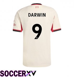 FC Liverpool (DARWIN 9) Away Soccer Jersey Yellow 2025/2026