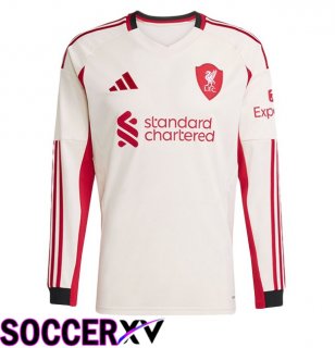 FC Liverpool Away Soccer Jersey Long sleeve Yellow 2025/2026