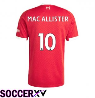 FC Liverpool (MAC ALLISTER 10) Home Soccer Jersey Red 2025/2026
