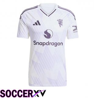 Manchester United Away Soccer Jersey White 2025/2026