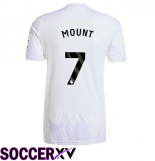 Manchester United (MOUNT 7) Away Soccer Jersey White 2025/2026