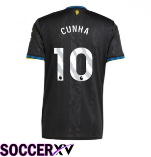 Manchester United (CUNHA 10) Third Soccer Jersey Black 2025/2026