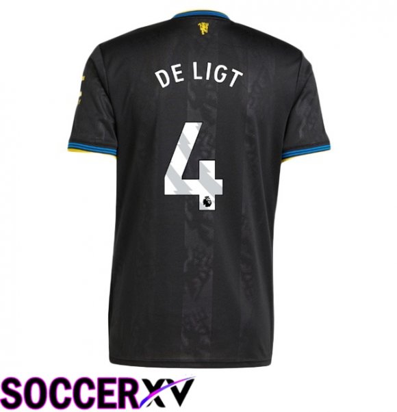 Manchester United (DE LIGT 4) Third Soccer Jersey Black 2025/2026