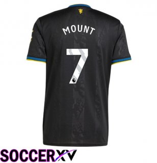 Manchester United (MOUNT 7) Third Soccer Jersey Black 2025/2026