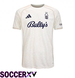 Nottingham Forest Away Soccer Jersey White 2025/2026