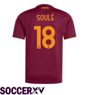 AS Rome (SOULÉ 18) Home Soccer Jersey Red 2025/2026