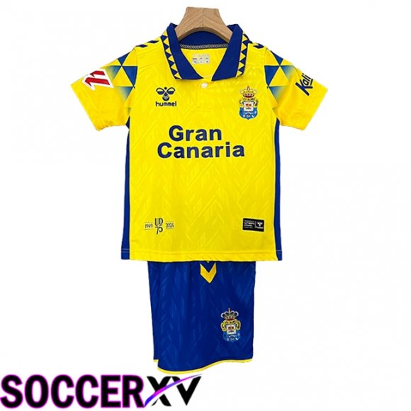 Las Palmas Kids Home Soccer Jersey 2024/2025