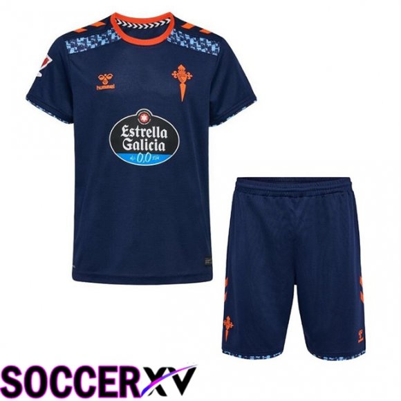 Celta Vigo Kids Away Soccer Jersey Blue 2024/2025