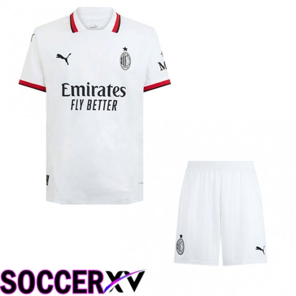 AC Milan Kids Away New Soccer Jersey 2024/2025