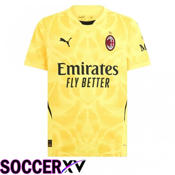 AC Milan Goalkeeper Soccer Jersey Yellow 2024/2025