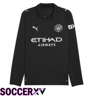 Manchester City Away Soccer Jersey Long sleeve 2025/2026