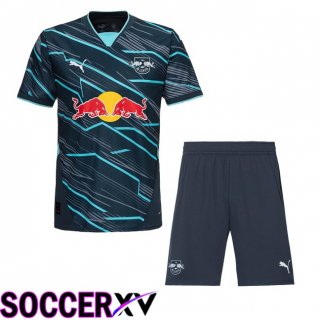 RB Leipzig Kids Third Soccer Jersey Blue 2024/2025