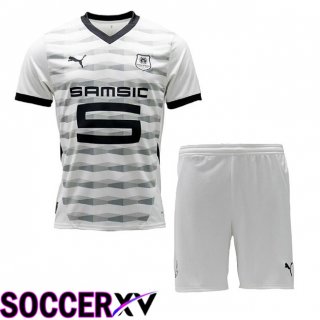 Stade Rennais Kids Away Soccer Jersey White 2024/2025