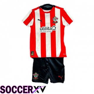 Southampton FC Kids Home Soccer Jersey Red 2024/2025