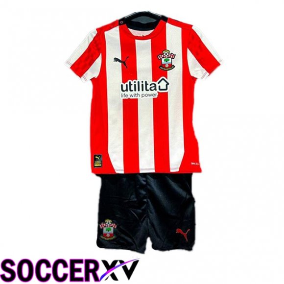 Southampton FC Kids Home Soccer Jersey Red 2024/2025