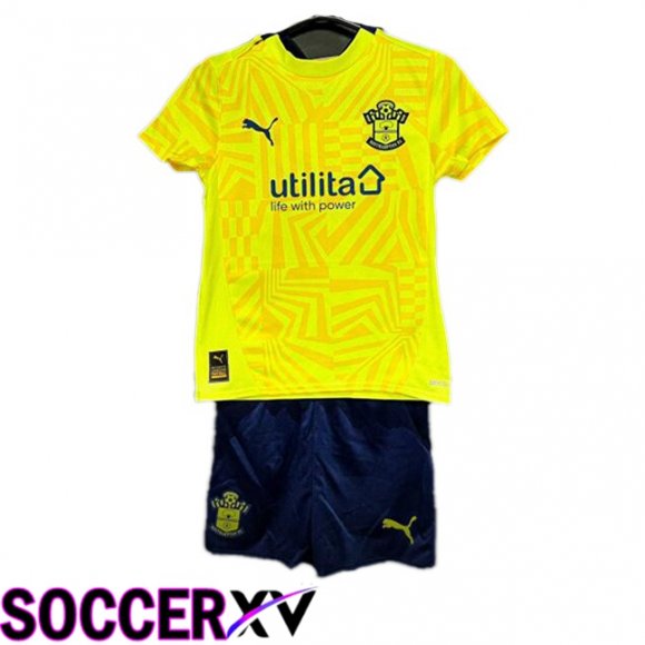 Southampton FC Kids Away Soccer Jersey Yellow 2024/2025