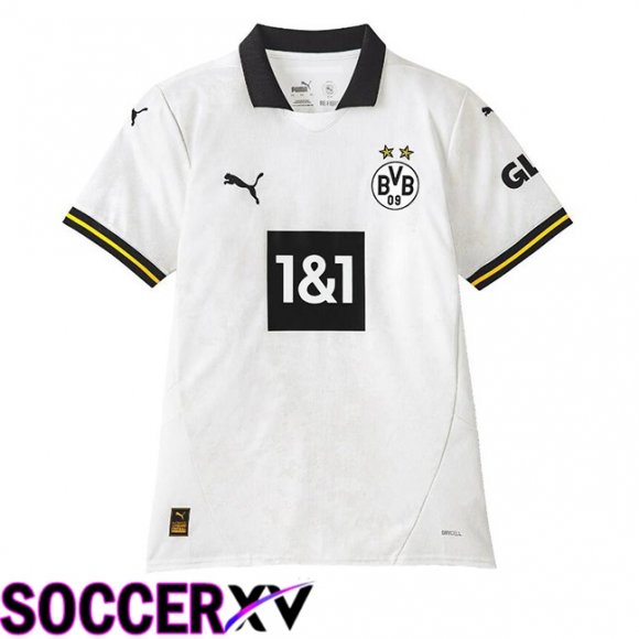 Dortmund BVB Away Soccer Jersey White 2024/2025