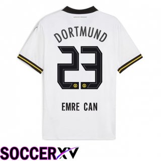 Dortmund BVB (Emre Can 23) Away Soccer Jersey White 2024/2025