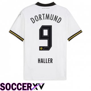 Dortmund BVB (Haller 9) Away Soccer Jersey White 2024/2025