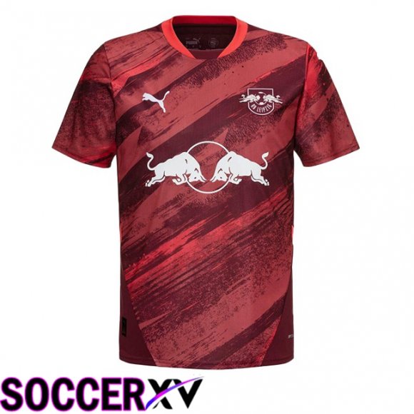 RB Leipzig Away Soccer Jersey Red 2024/2025