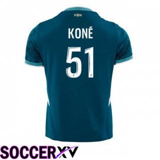 Marseille OM (KONÉ 51) Away Soccer Jersey Blue 2024/2025