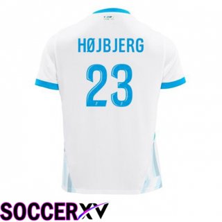 Marseille OM (HØJBJERG 23) Home Soccer Jersey White 2024/2025