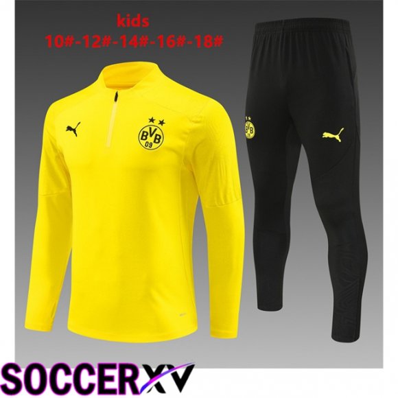 Dortmund BVB Kids kit Training Tracksuit Yellow 2024/2025