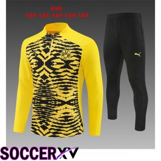 Dortmund BVB Kids kit Training Tracksuit Yellow Black 2024/2025