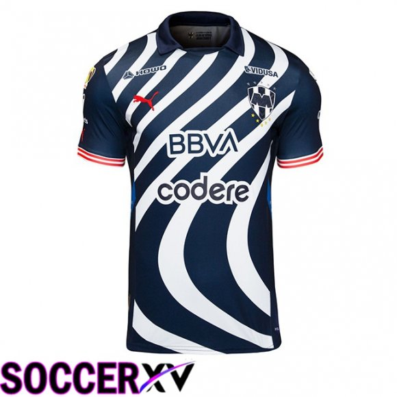 CF Monterrey Soccer Jersey Cup Blue White 2024/2025