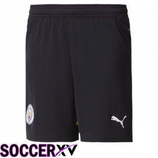 Manchester City Away Soccer Shorts Black 2024/2025