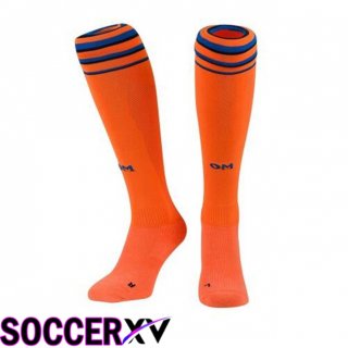 Marseille OM Third Soccer Socks Orange 2024/2025